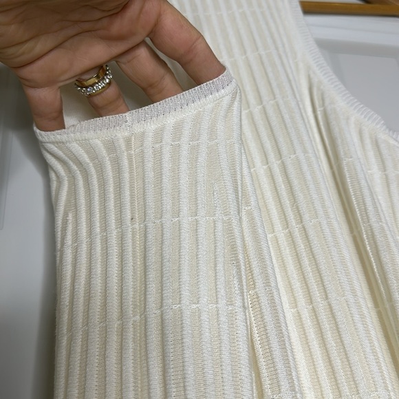 Theory Merino Wool Blend Ottoman Ribbed Lined Sleeveless Shift Day Dress Size P - Picture 10 of 10